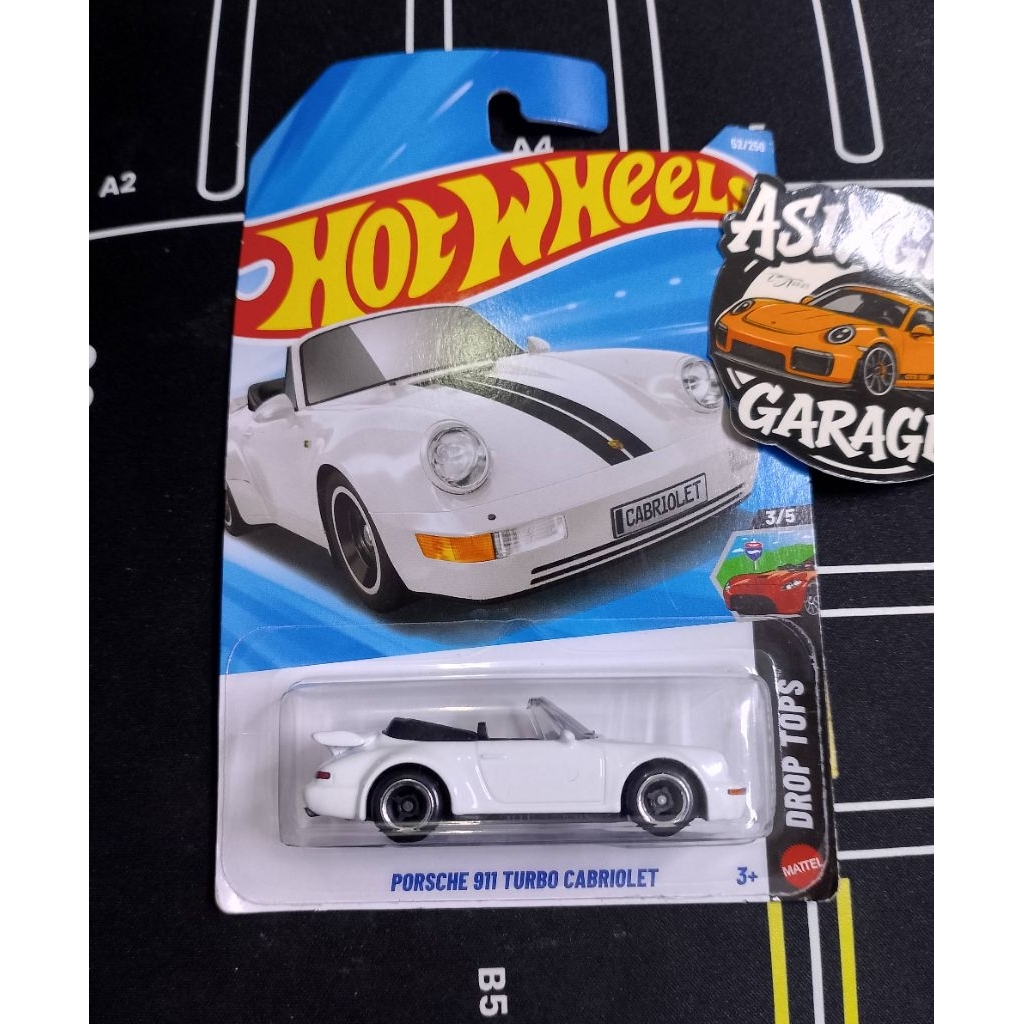 Hot wheels Porsche 911 Turbo Cabriolet Putih