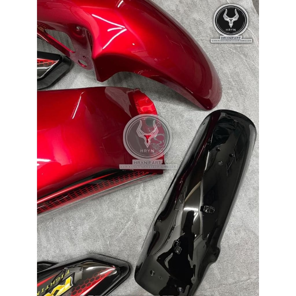 Body set Rx King peredam - rx king - cover rx king merah - Bodi set rx king muda - cover king
