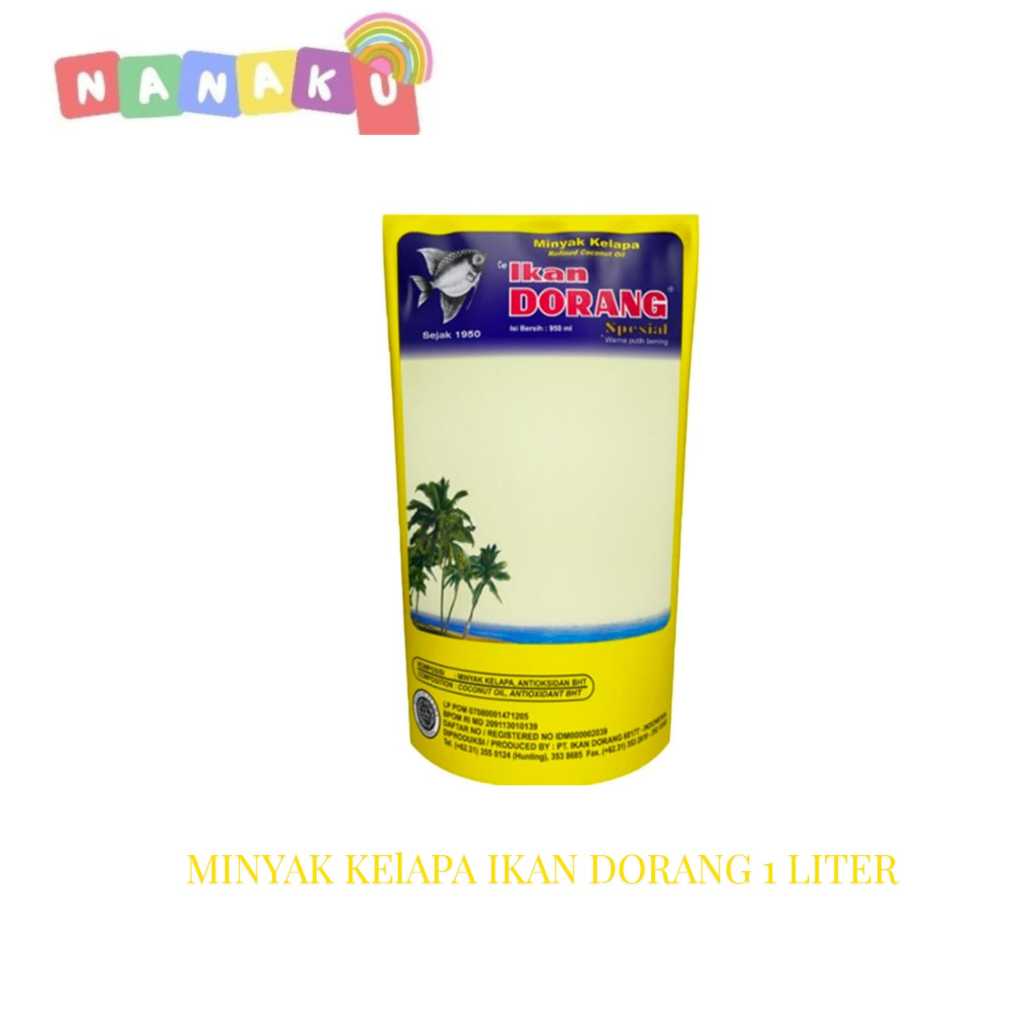 Minyak Goreng Kelapa Ikan Dorang 950 ml- Minyak Kelapa Murni