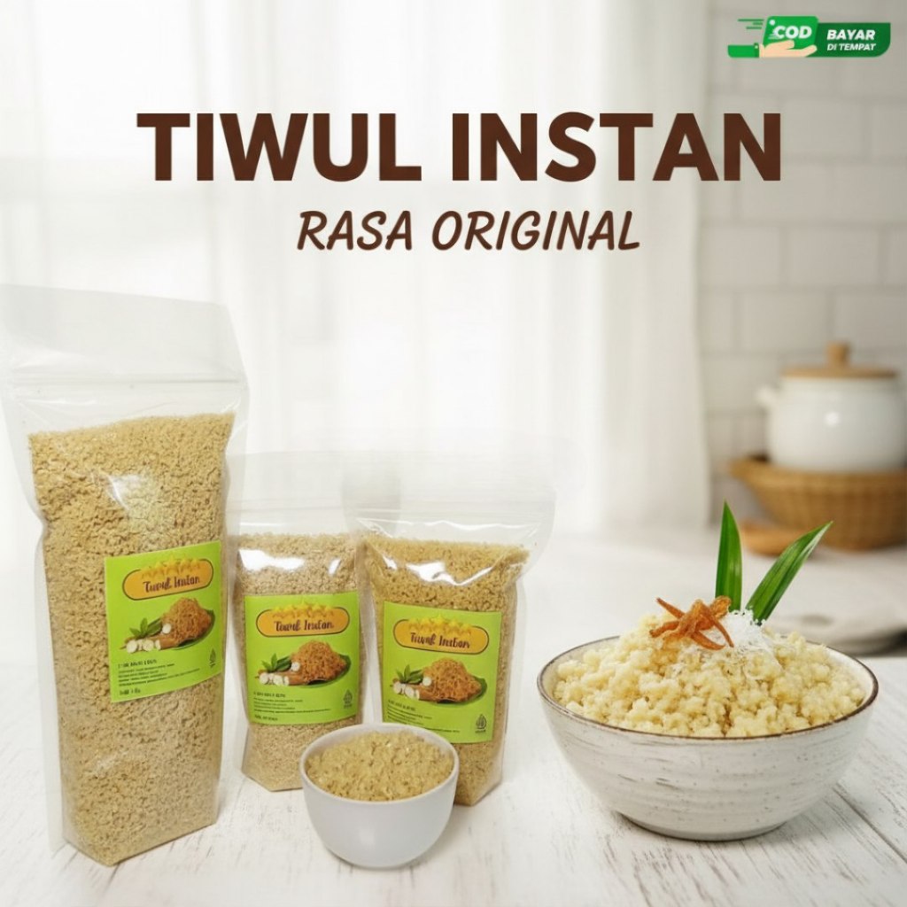 Oyek Tiwul Singkong 1 kg - Beras Organik Bebas Gula
