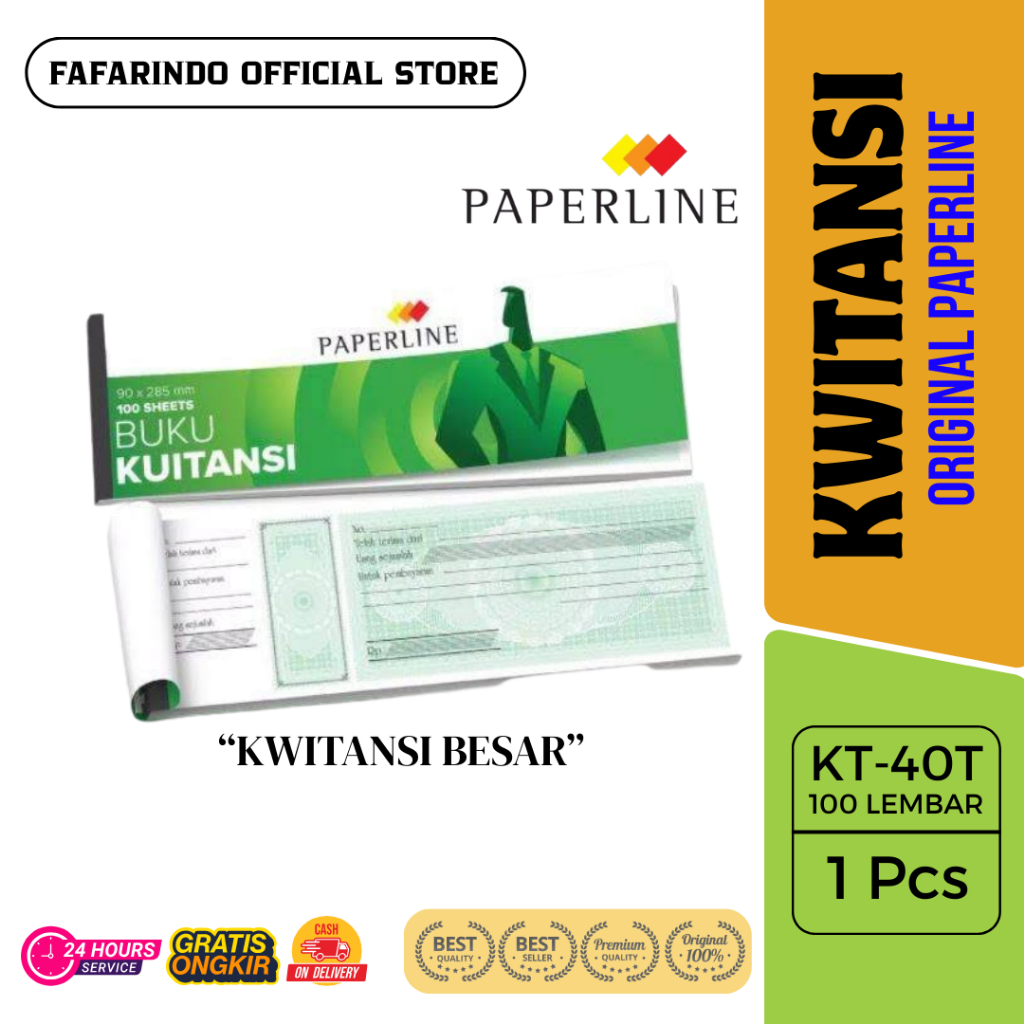 Kwitansi Paperline KT-40T / Kwitansi Besar