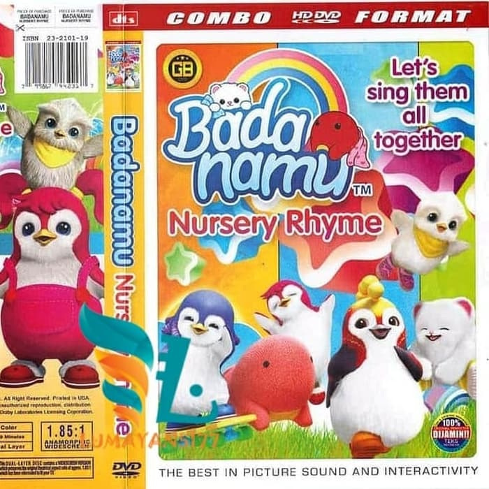 Kaset DVD Lagu Anak Badanamu English Nursery Rhyme