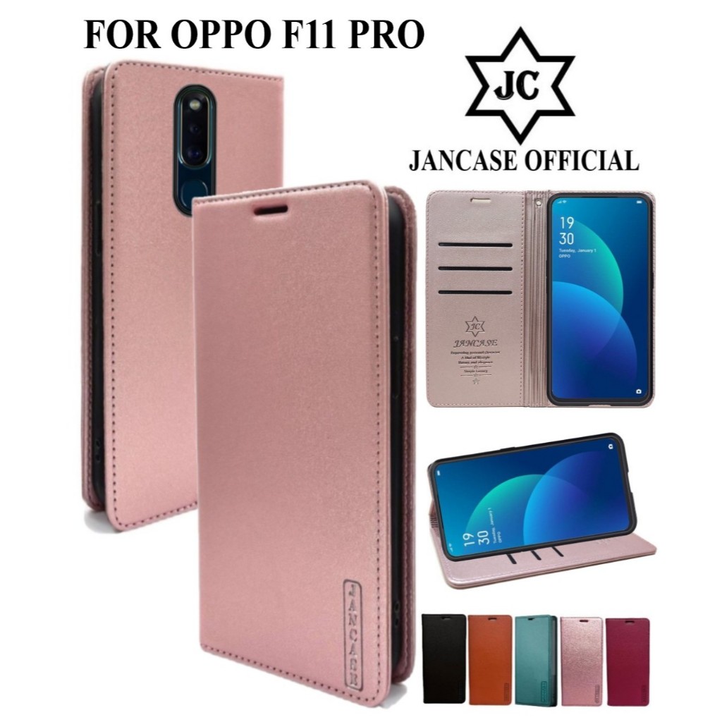 JANCASE PREMIUM FLIP OPPO RENO F11 PRO FLIP COVER WALLET BISA BUKA TUTUP DAN STANDING