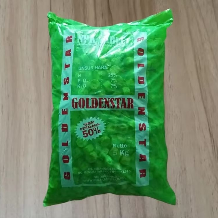 NPK Tablet Golden Star Hijau Kemasan 5kg