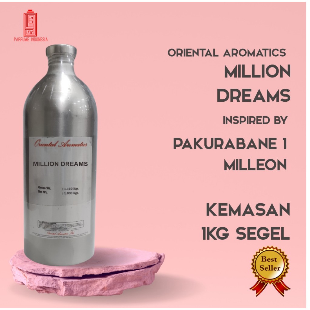 bibit parfum murni MILLION DREAM ORIENTAL 1KG SEGEL