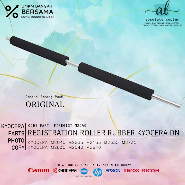 Roll Regist Kyocera M 2040 2540 2640 As Besi Ecosys Printer Fotocopy Original