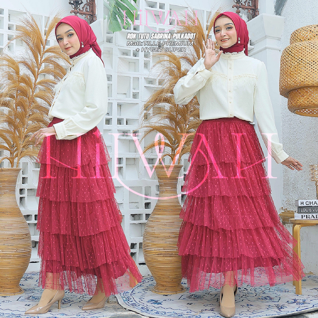 (Rok tutu SABRINA)Rok tutu tile dotty premium--rok tutu dewasa--tile lembut