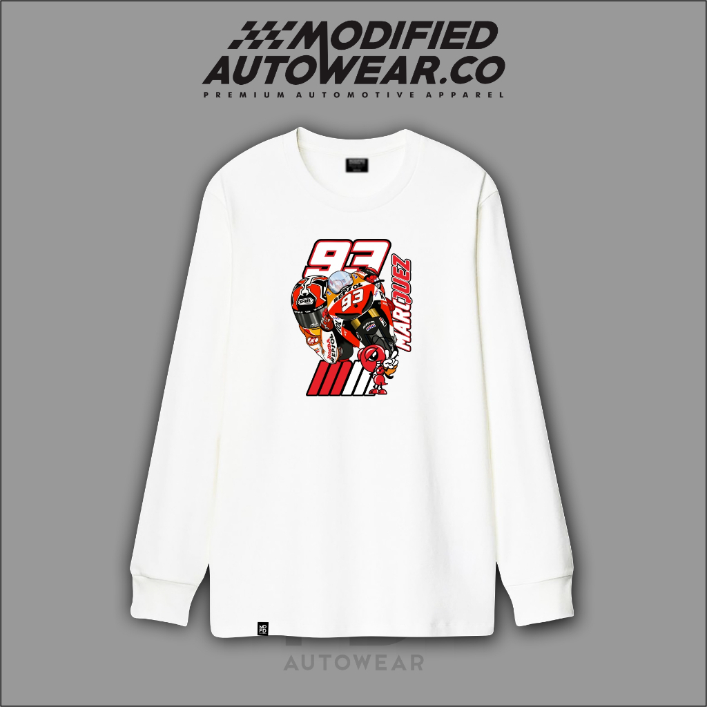 kaos motor GP Marc Marquez modified autowear premium kaos lengan panjang hoodie Marc Marquez