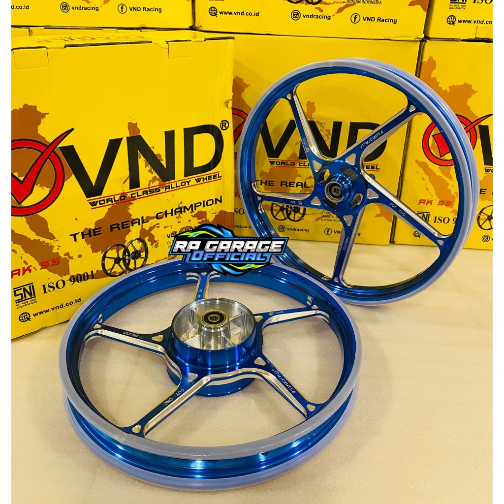 Free Disc Velg Racing VND AK55 PNP Supra 125new DD SatriaFU 150 Sonic 150 FUFI Supra GTR GSX Satria 