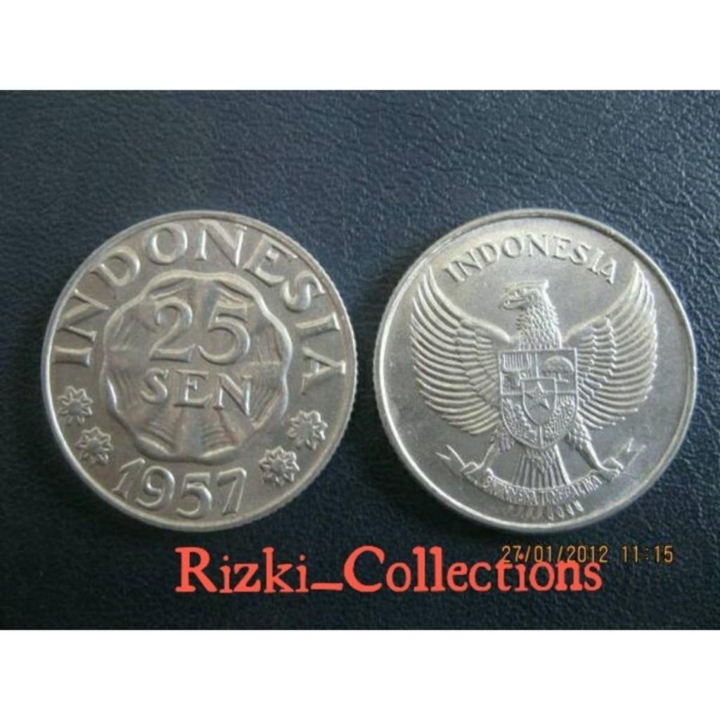 uang kuno koin 25 sen