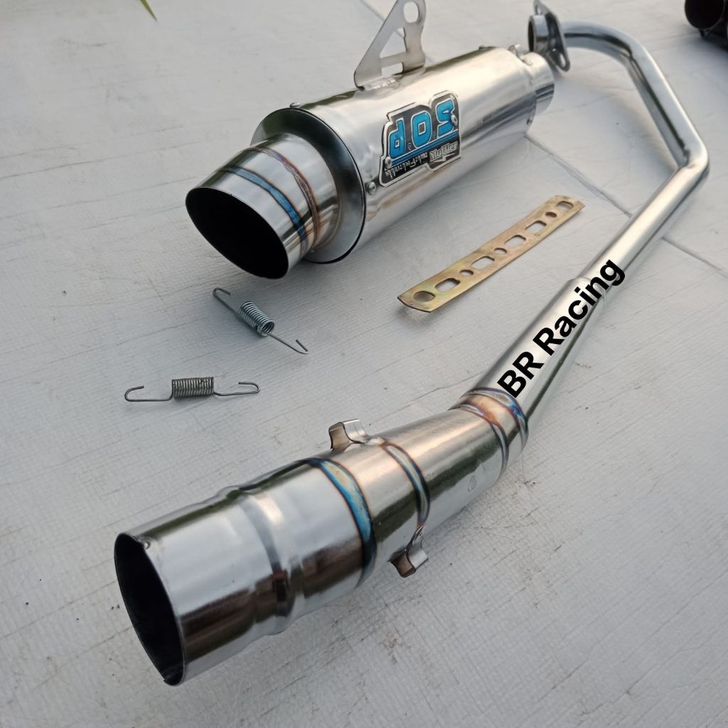 Knalpot Racing DOS FULL BASS Jupiter MX old Jupiter MX NEW 135 Satria Fu 150