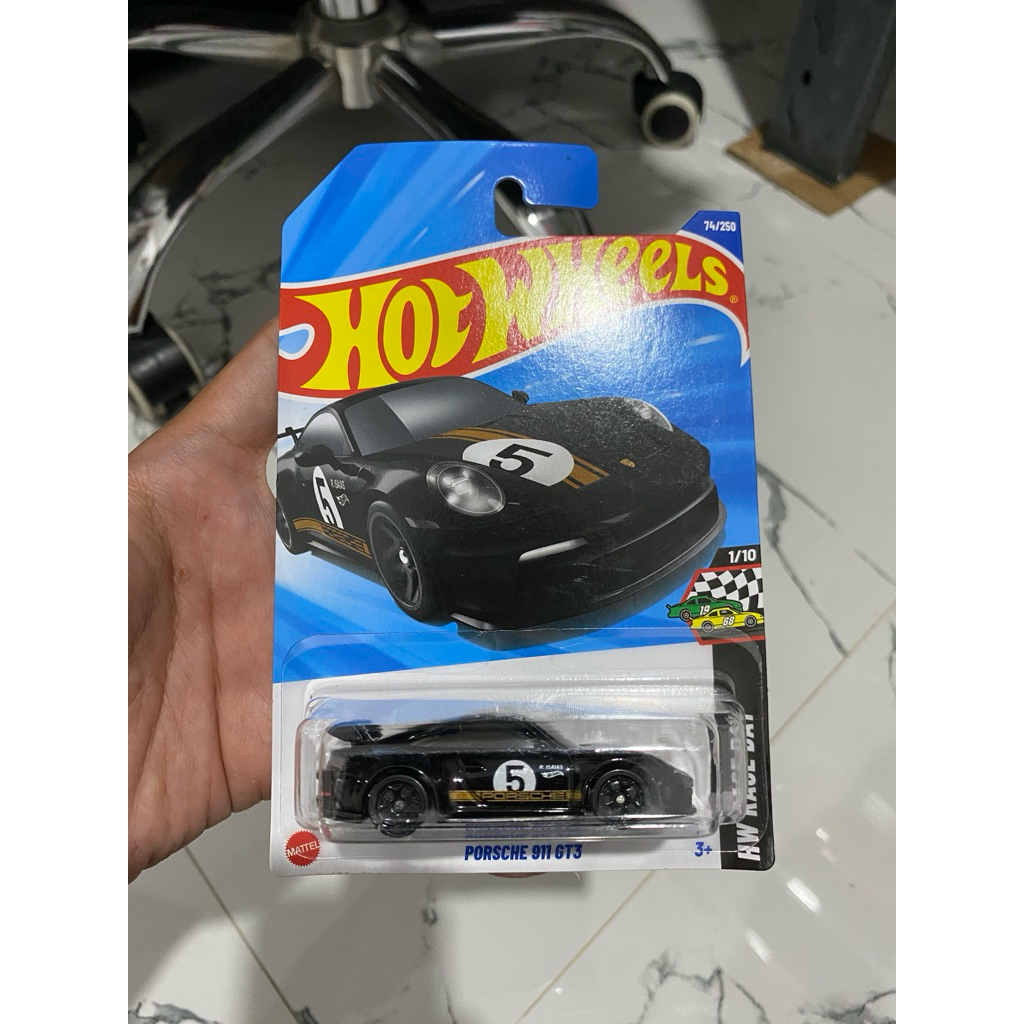 Hotwheels Porsche 911 GT3 Hitam