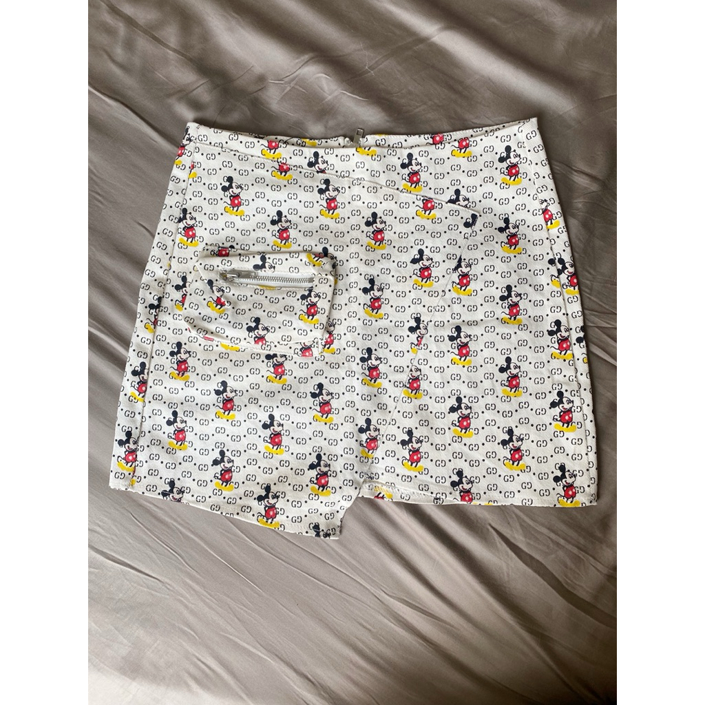 Preloved Short Skirt Branded Gucci Disney Rok Pendek Mickey Mouse