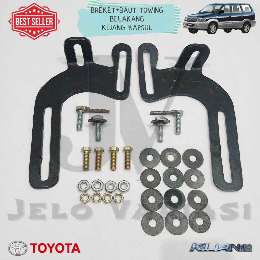 Breket + Baut Towing Belakang Mobil Kijang Kapsul