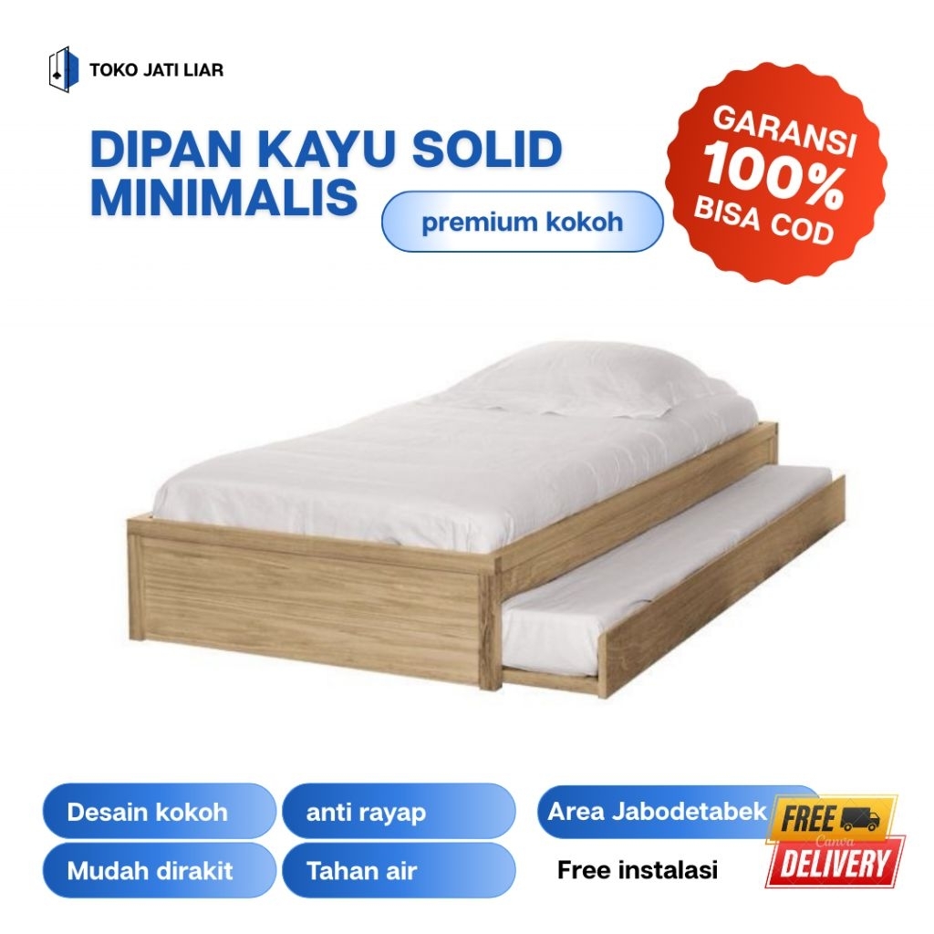 Dipan Sorong minimalis tempat tidur laci Sorong ranjang sorong