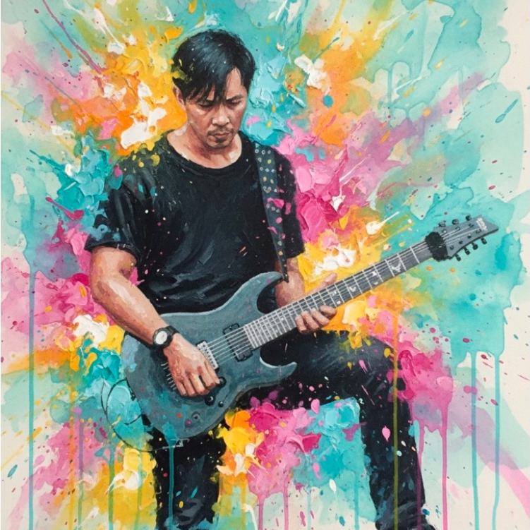 Jasa digital painting (SEHARI JADI) ekspresionis mixed media, kado unik, perpisahan, kenang-kenangan