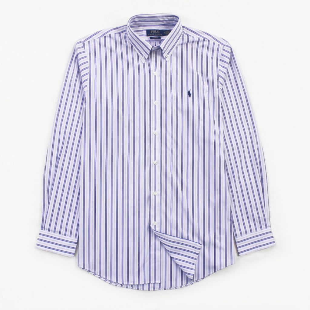 Polo Ralph Lauren Long shirt striped White Blue