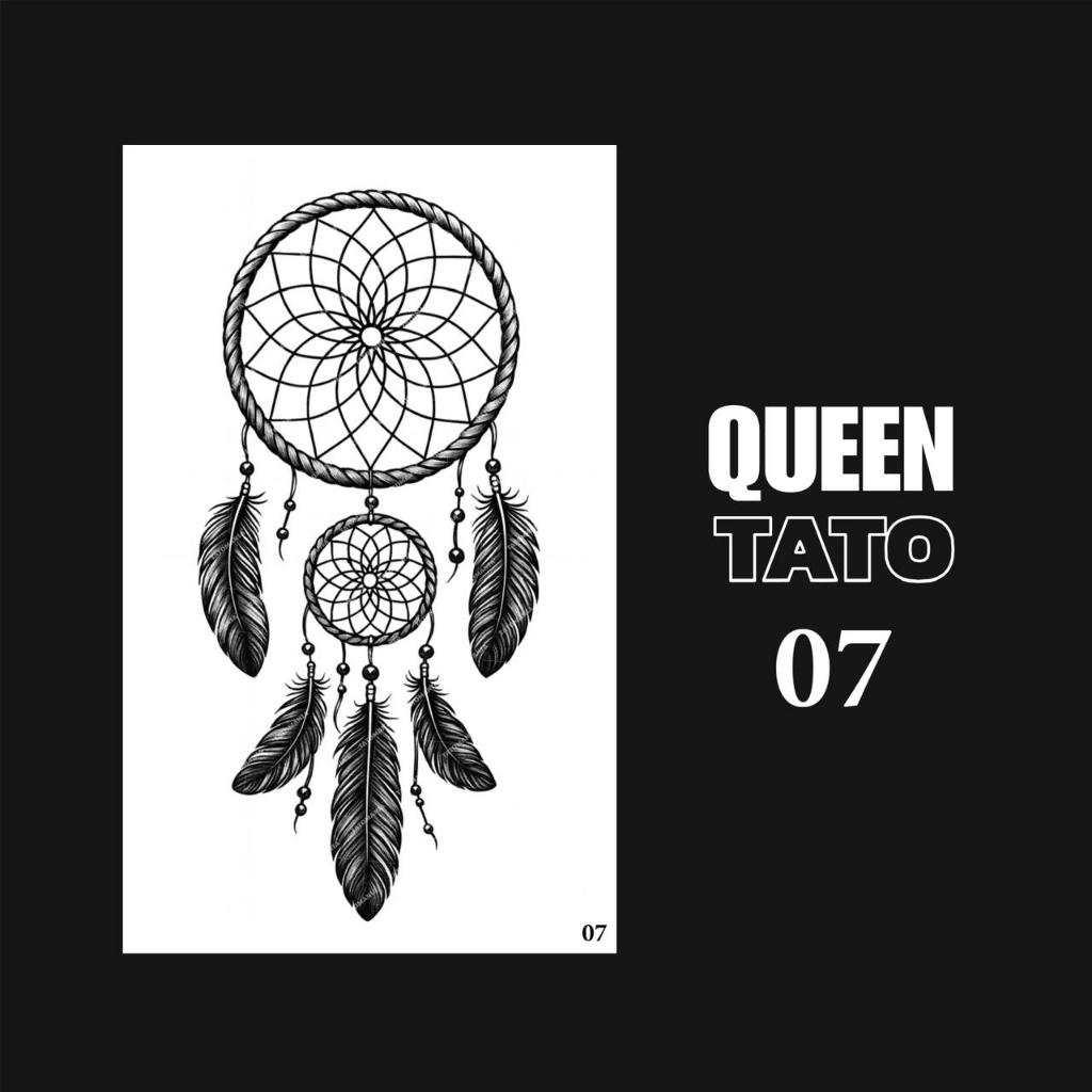 QueenTato - Stiker tato temporer semi permanen Motif Gambar 07