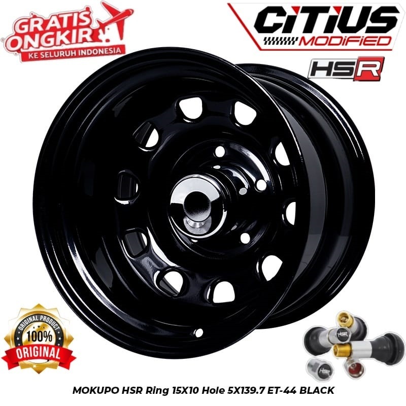 Velg Kaleng Daytona Ring 15 Celong Lebar 10 Inci 5x139.7 Taff Hiline Feroza Gratis Ongkir