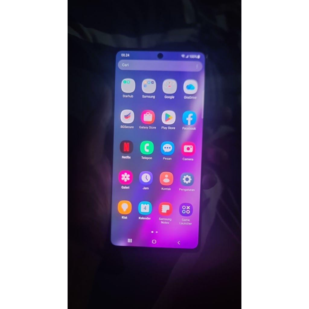 lcd samsung note 20 biasa mulus kontras