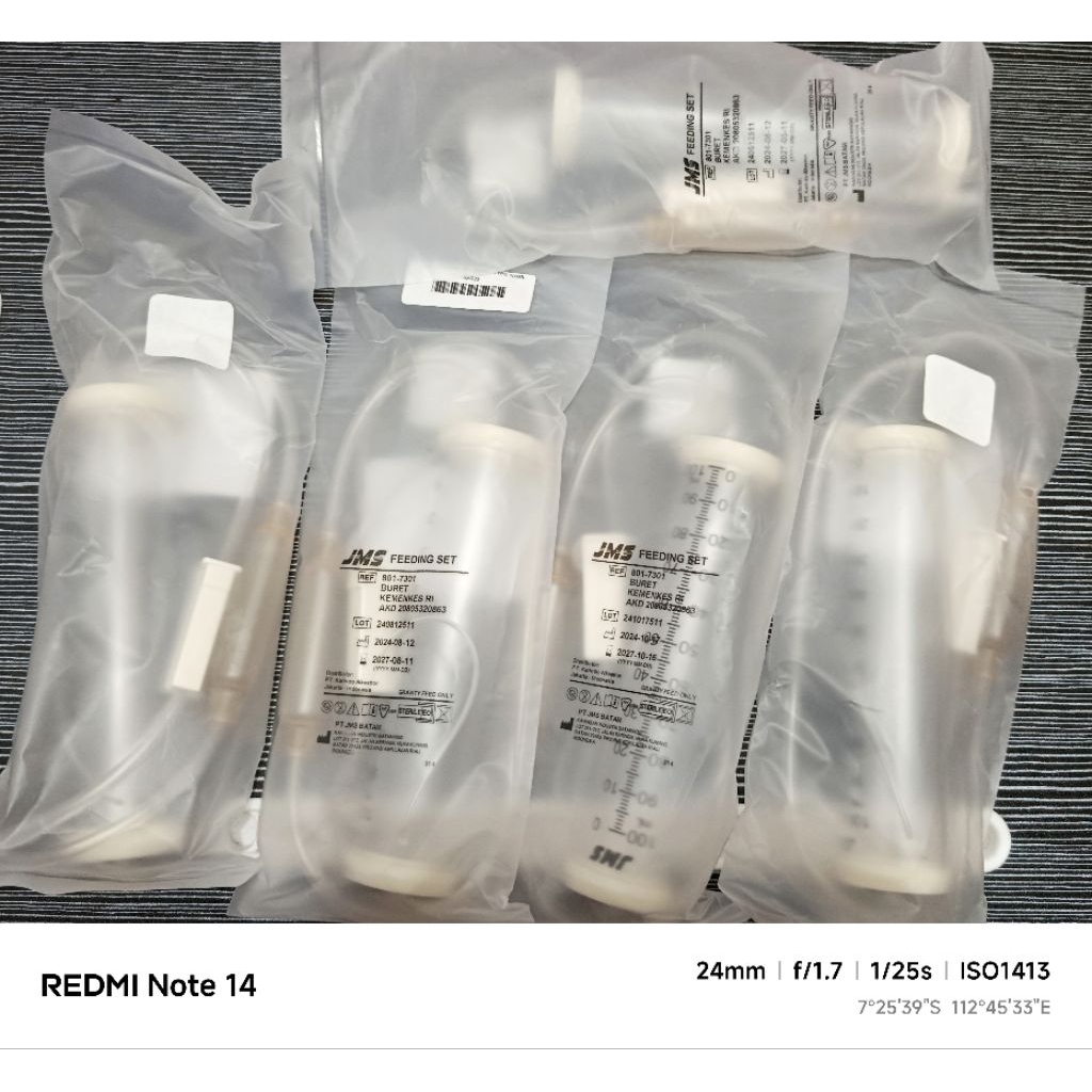 Feeding set buret JMS 100 ml