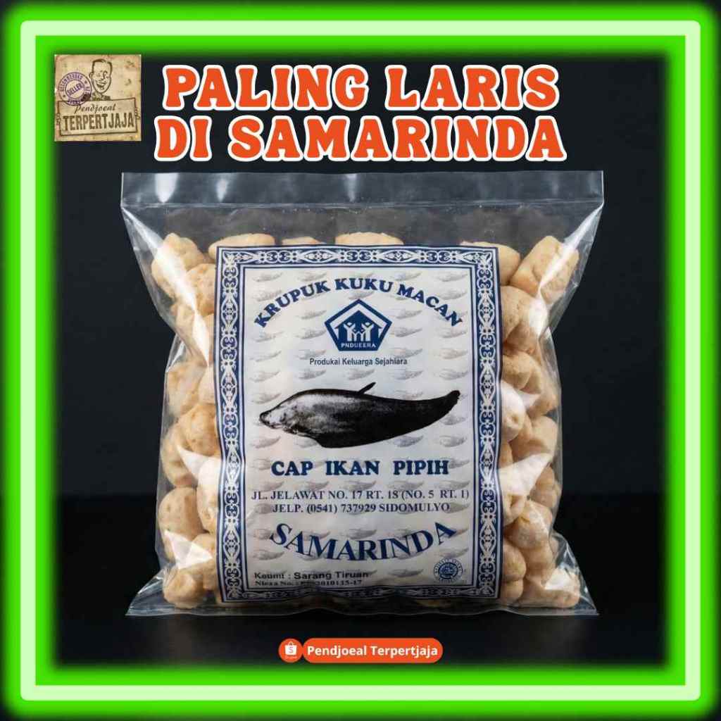 Amplang Kuku Macan Ikan Pipih Asli Samarinda - Cap Ikan Pipih (Gurih & Renyah)