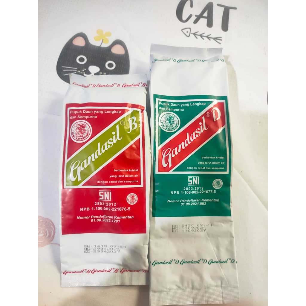 paket gandasil 500 gram gandasil b dan gandasil d untuk buah dan daun