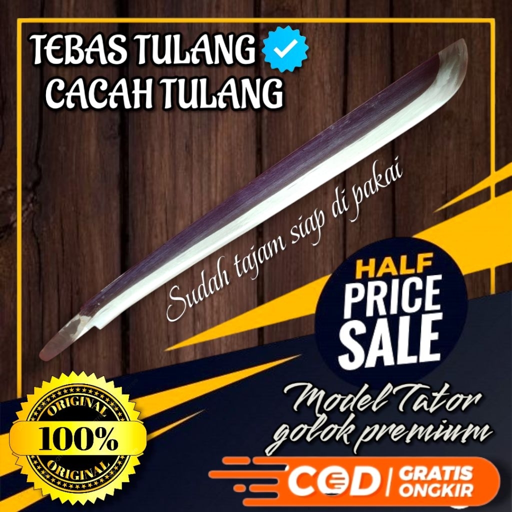 TEBAS TULANG CACAH TULANG MODEL TATOR GOLOK PREMIUM PERKAKAS RUMAH TANGGA