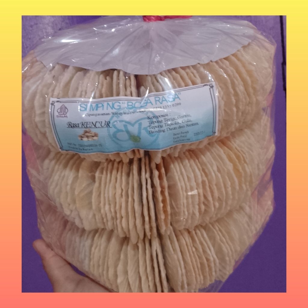 Simping Bakar 1 kg rasa kencur khas Wanayasa Purwakarta | Cemilan bakar panggang | keripik panggang 