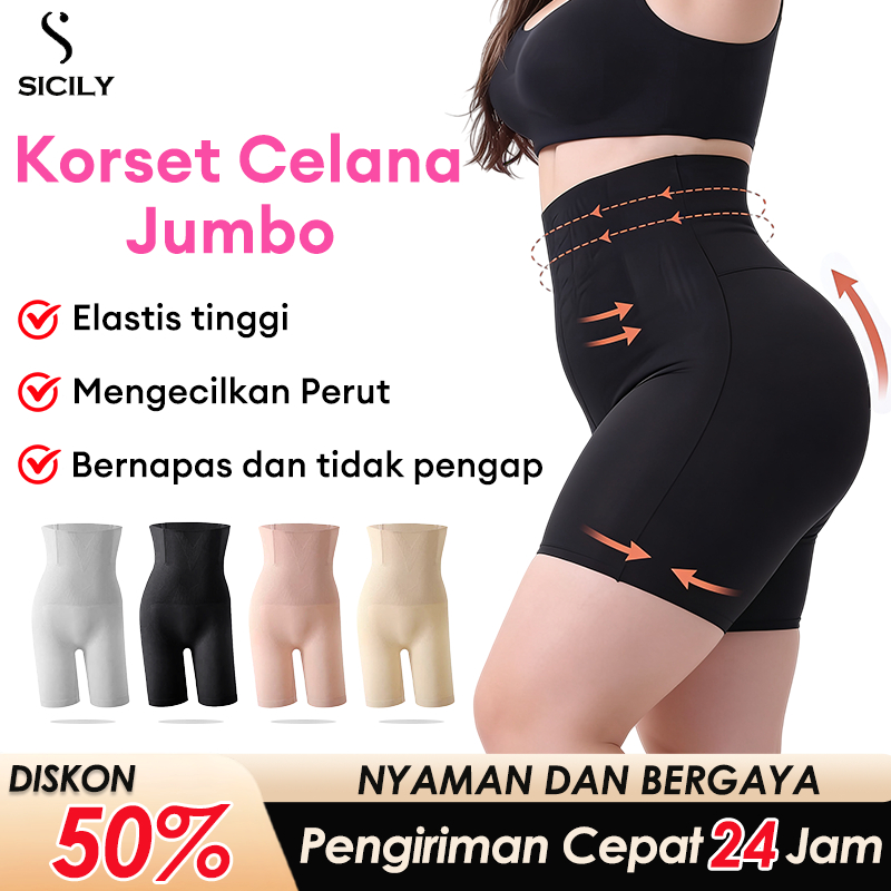 Korset Pelangsing Perut Jumbo Corset Celana Pelangsing Perut Wanita Plus Size Korset Melahirkan Wani