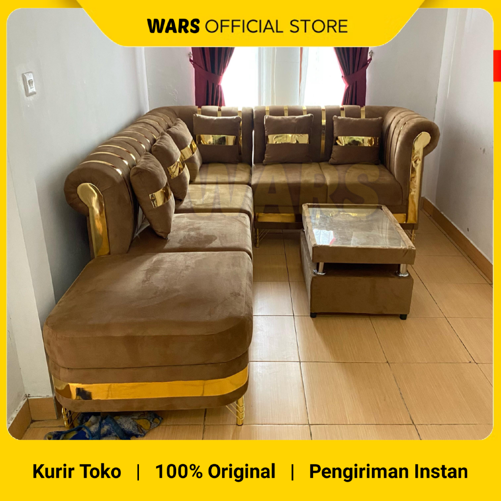 SOFA SUDUT RUANG TAMU MINIMALIS - SOFA L RUANG TAMU