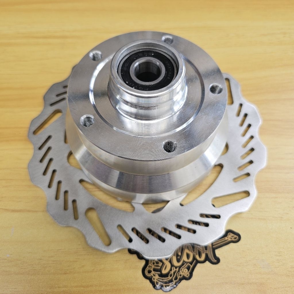 Hub Adaptor Depan Cakram Vespa Excel Exclusive New Px As Besar GScooter Ring 10 - Ring 12