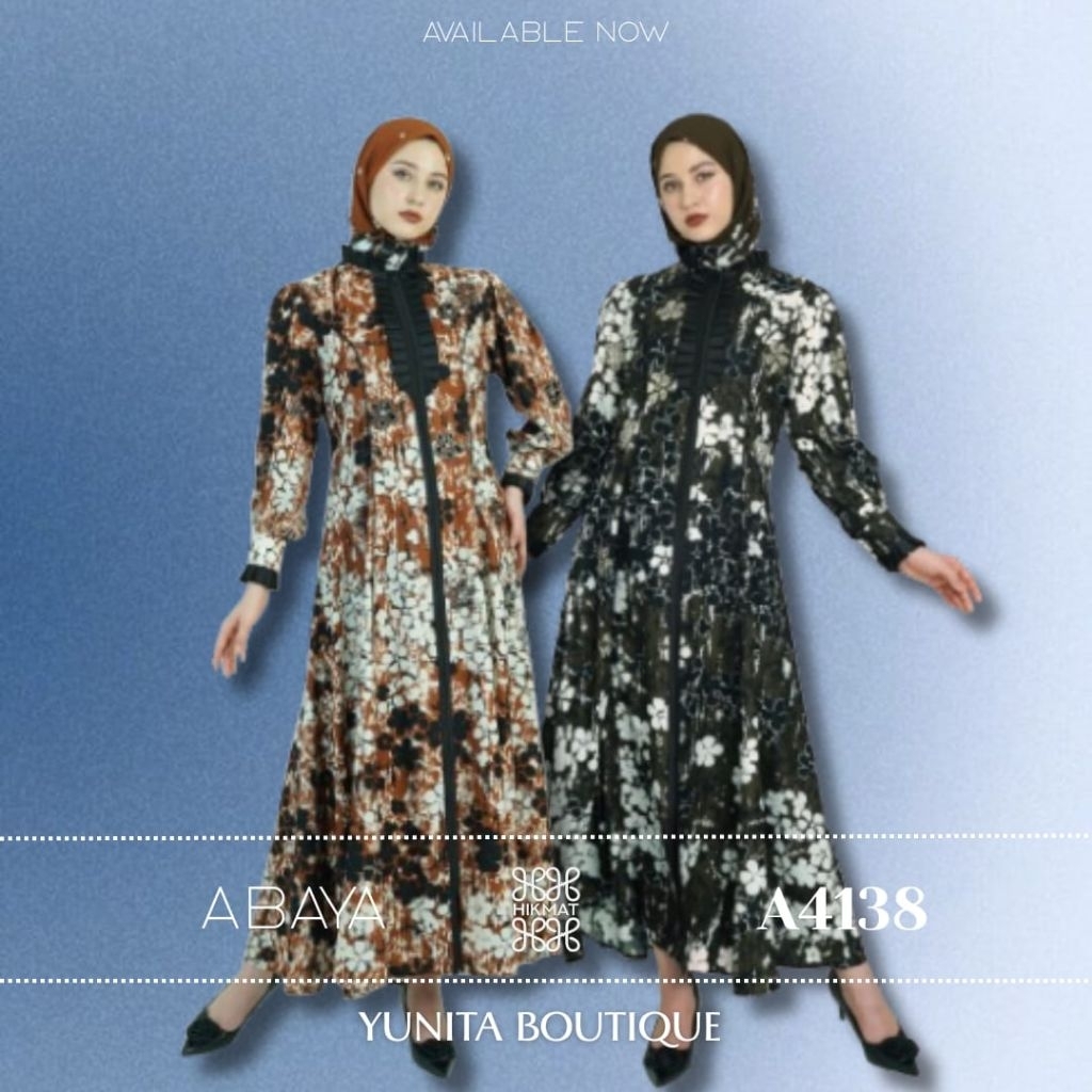 Hikmat Abaya Ori A4138 terbaru terlaris terviral abaya Muslim wanita