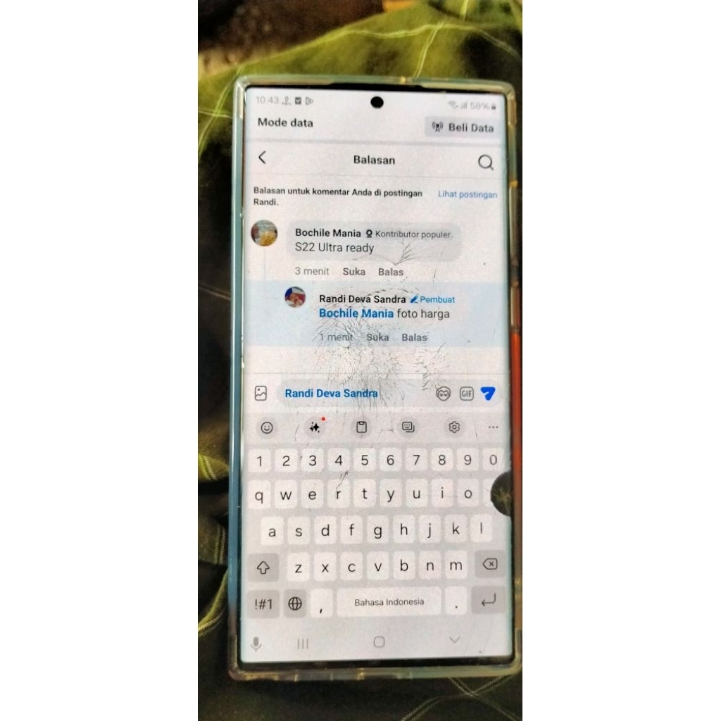 LCD Set Frame Samsung Galaxy S22 Ultra