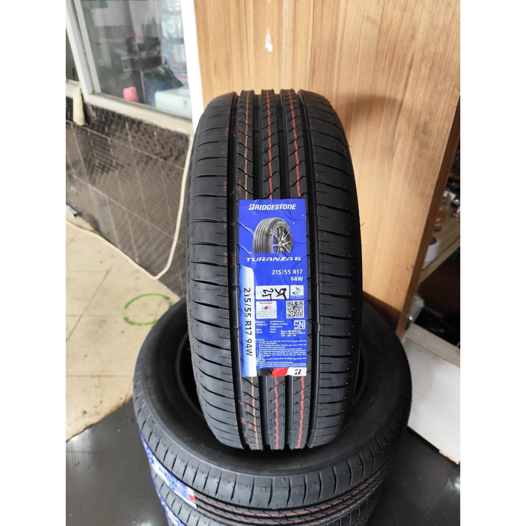 ban mobil 215/55 R17 BRIDGESTONE TURANZA6 untuk hrv brv wrv xpander dll