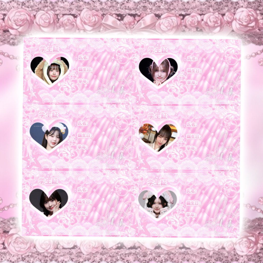 FREEBIES ID CARD IVE PINK ISI 30 [READ DESK]