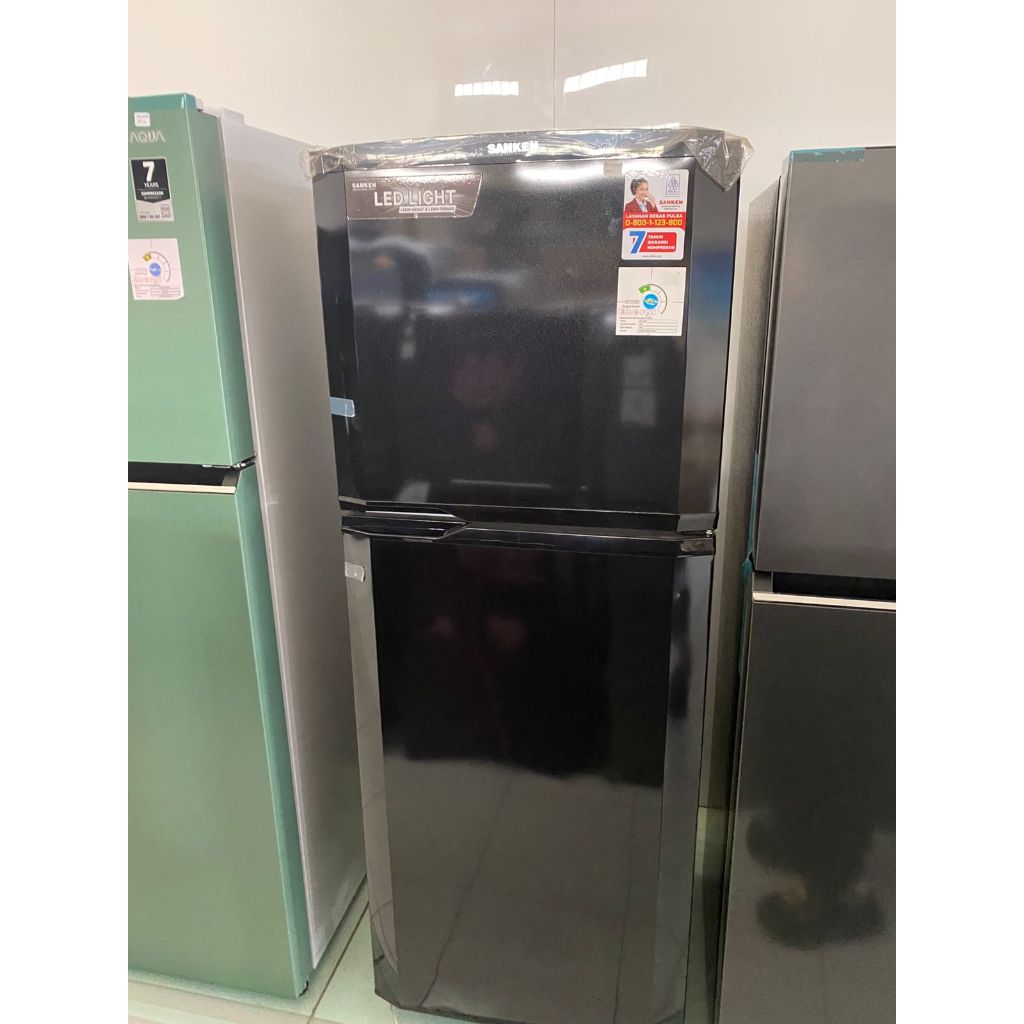 kulkas sanken 2 pintu 230 liter skv 235 pa bb garansi resmi