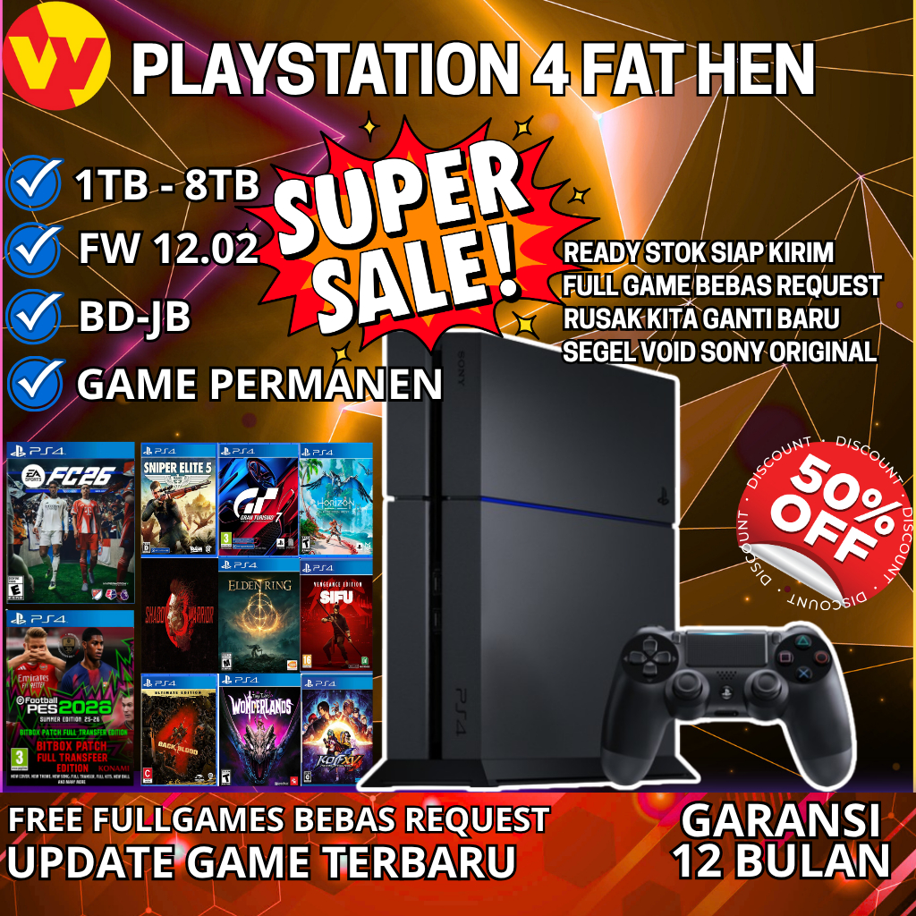 PS4 FAT HEN ORIGINAL / PLAYSTATION 4 FAT ORIGINAL HEN FULLGAME TERBARU BEBAS REQUEST