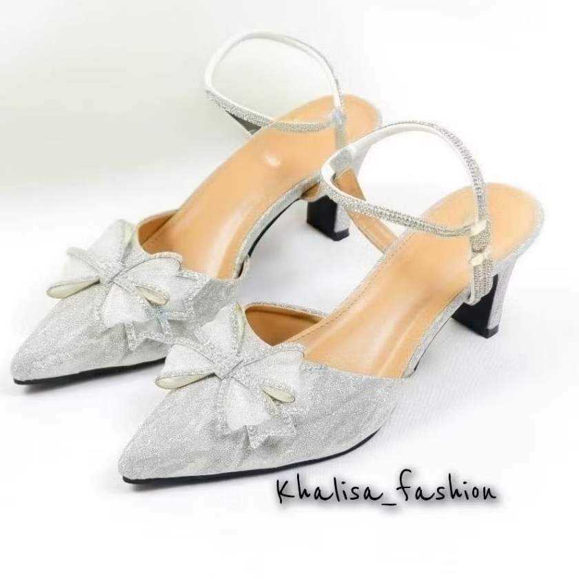 haigh heels wanita 5cm pesta mewah elegan kekinian