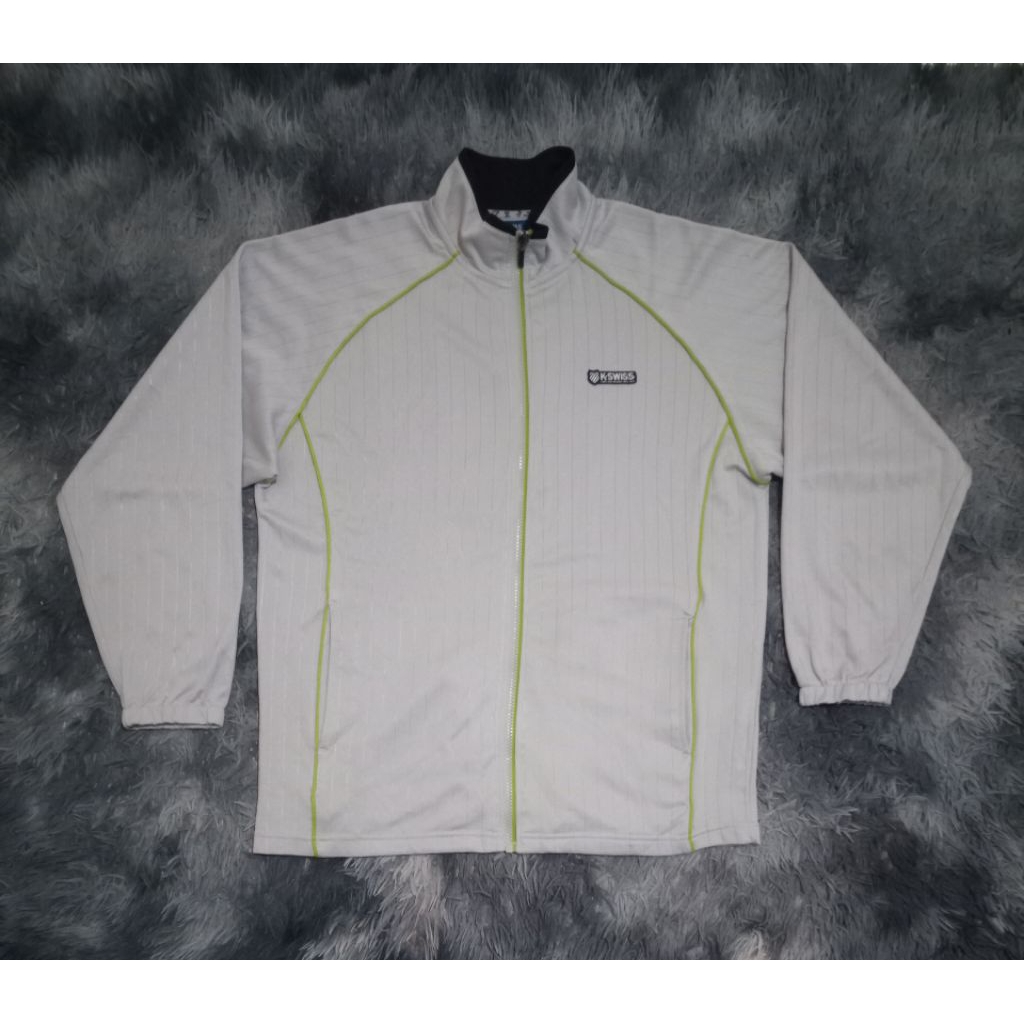 Jaket Vintage K-Swiss Running Jacket Abu Size L