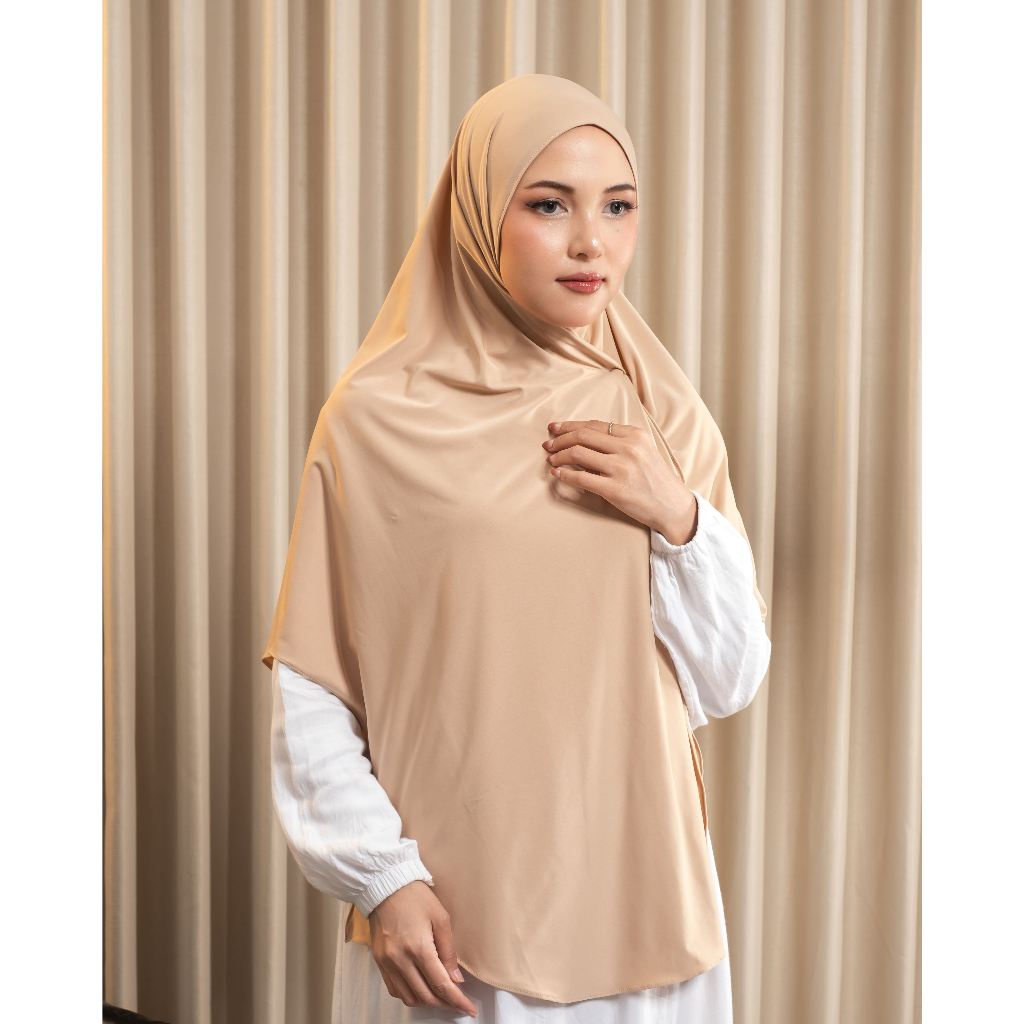 Hijab Pashmina Oval Jersey Premium syar'i jumbo