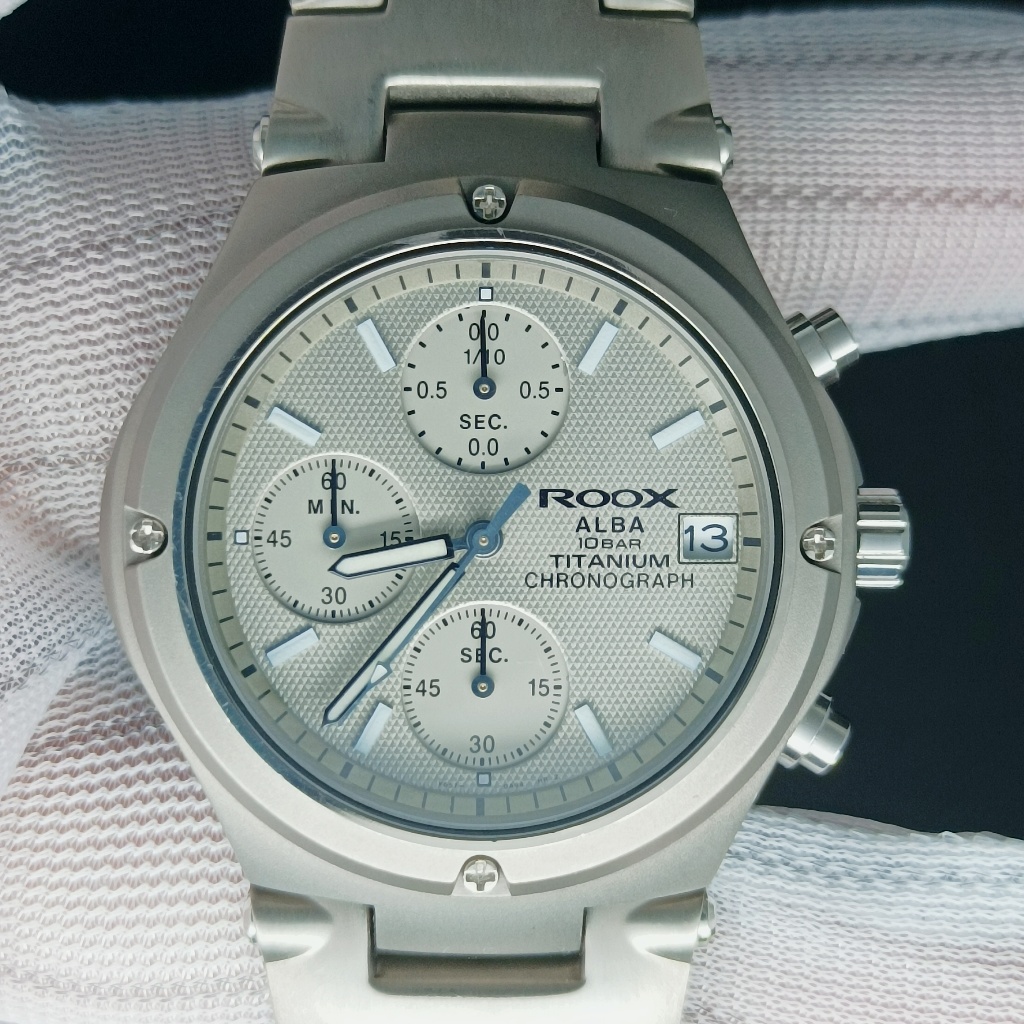 Jam Tangan Alba Roox Chronograph Titanium Original