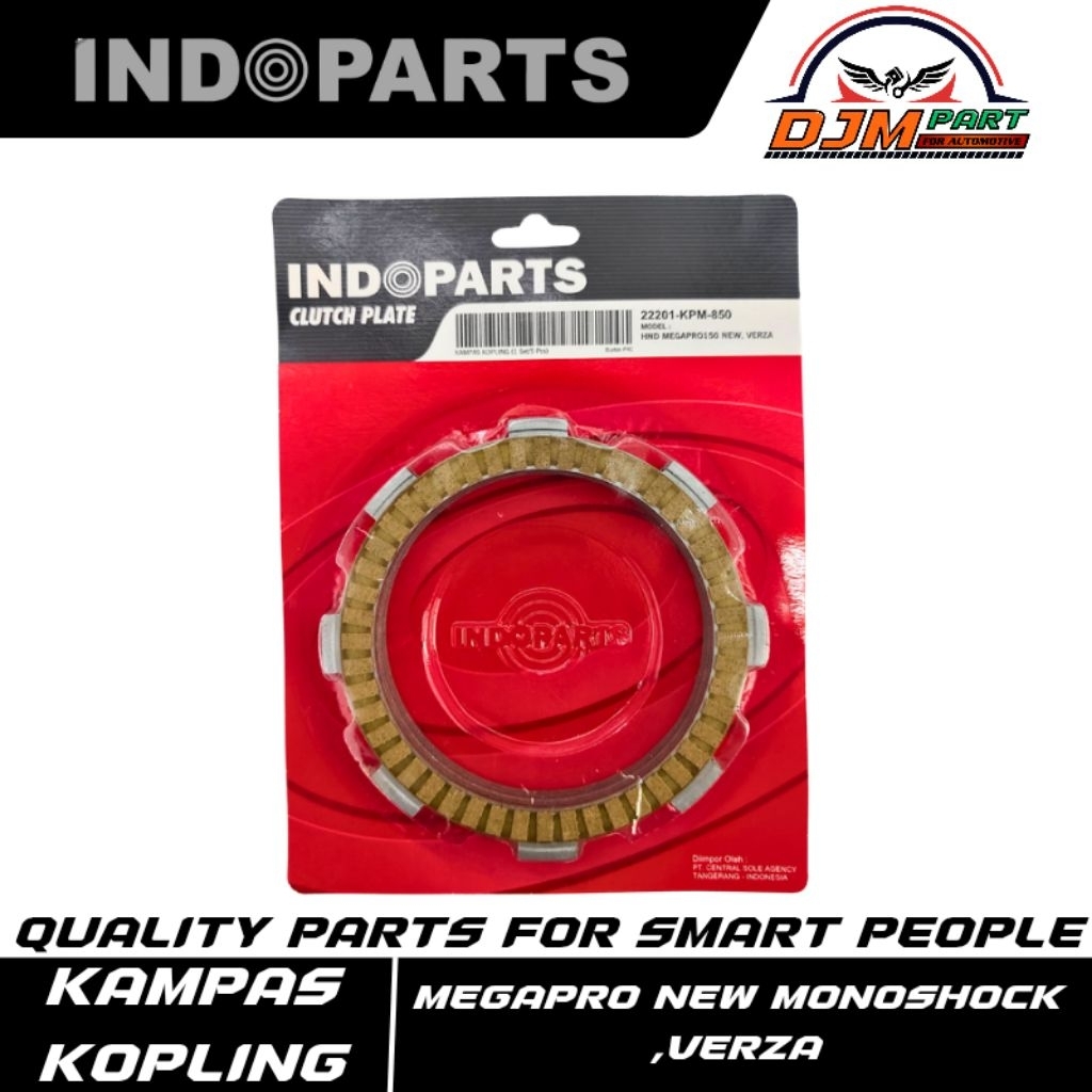 INDOPARTS Kampas Kopling Megapro New Monoshock Verza 22201-KPM-850