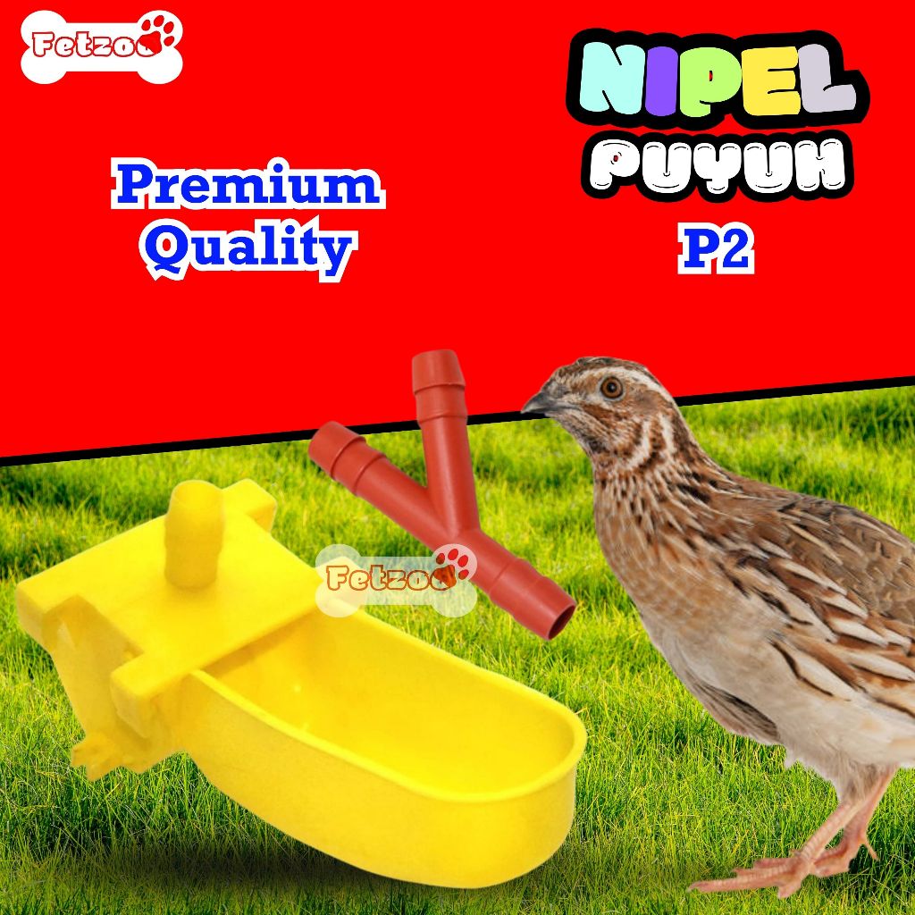Nipple Nipel Nepel Puyuh P2 Alat Minum Puyuh FETZOO