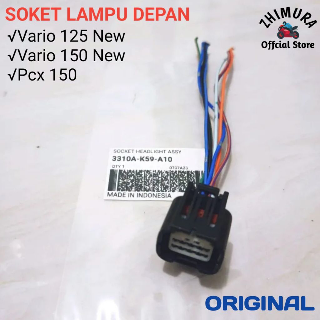 Soket Lampu Depan Vario 125 New Vario 150 New Pcx 150 ORIGINAL