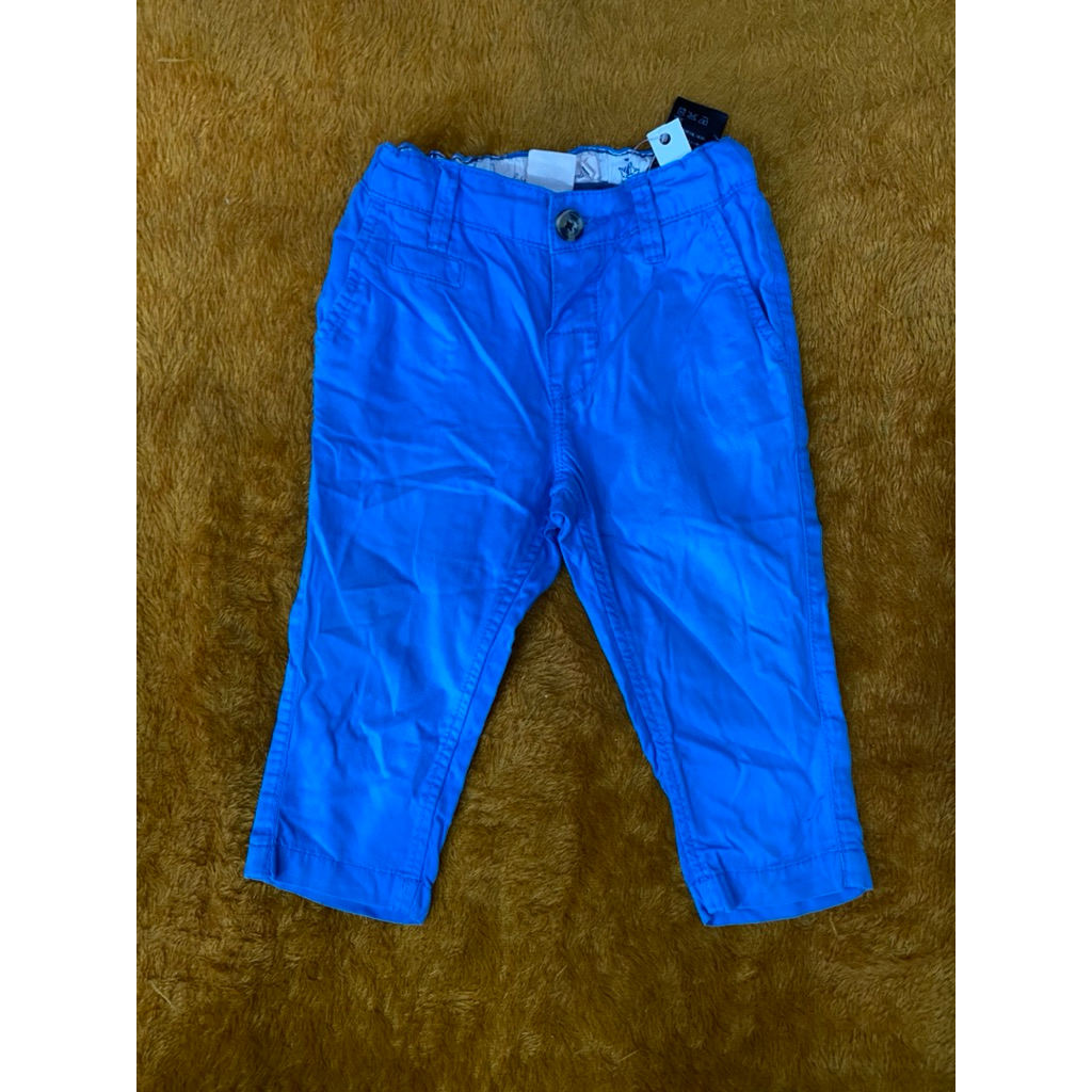 PL celana jeans panjang anak cowok warna biru ukuran 1-2 thn LP 50 cm