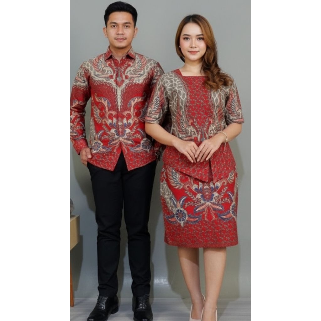 Batik Solo Trendy - Batik Couple Marsella Dengan Bahan Katun Premium Dan Sudah Lapis Furing
