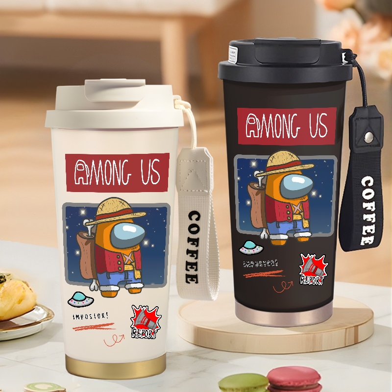 Impostor Among Us Tumbler 500ml Stainless Steel SUS 316 Game Viral Suspect Among Us Botol Minum Vira