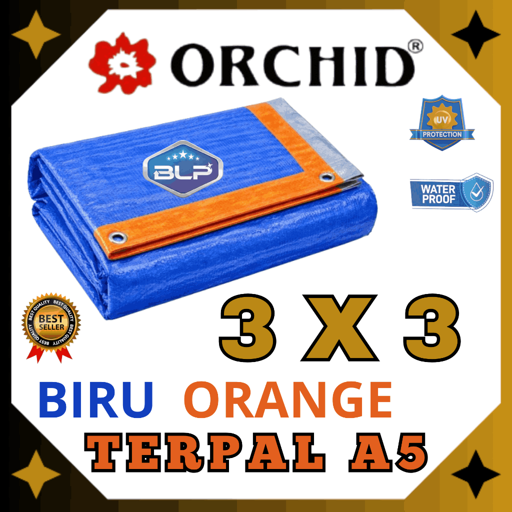 Terpal Orchid A5 Ukuran 3x3
