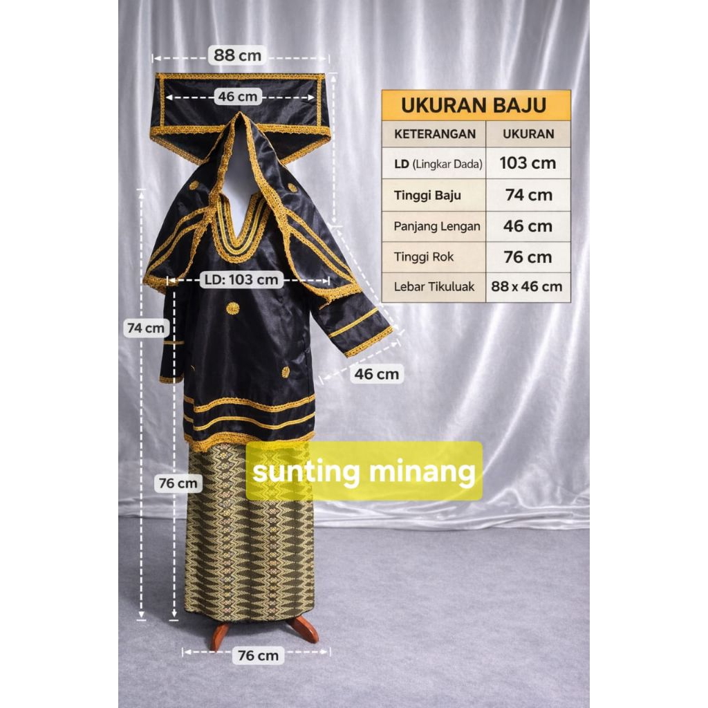 baju koto gadang anak smp